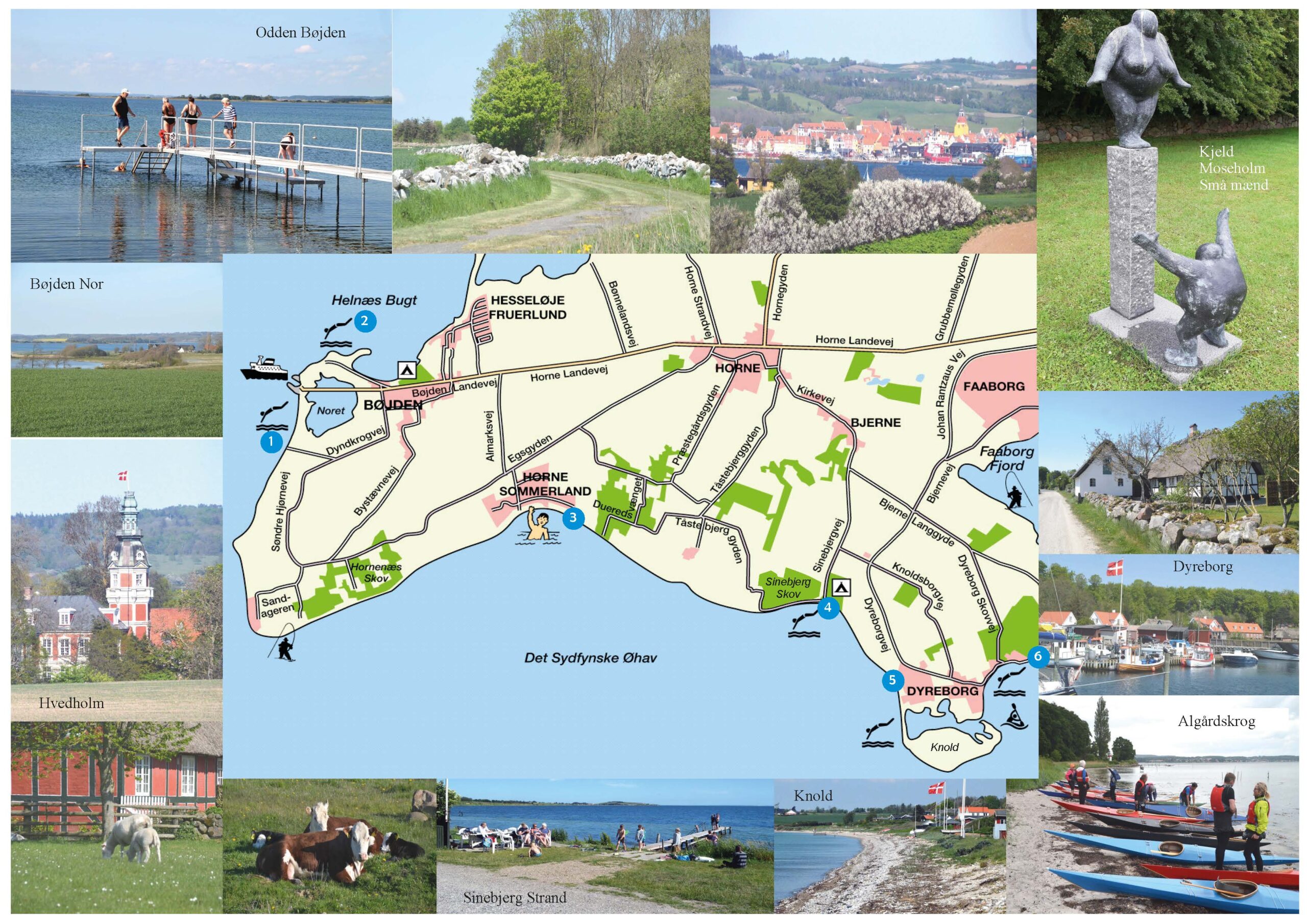 Horne Land og nogle af de mange smukke steder.